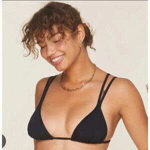 NEW Andie X Demi Moore The Cannes Top Black Women Large Resortwear Bikini Top